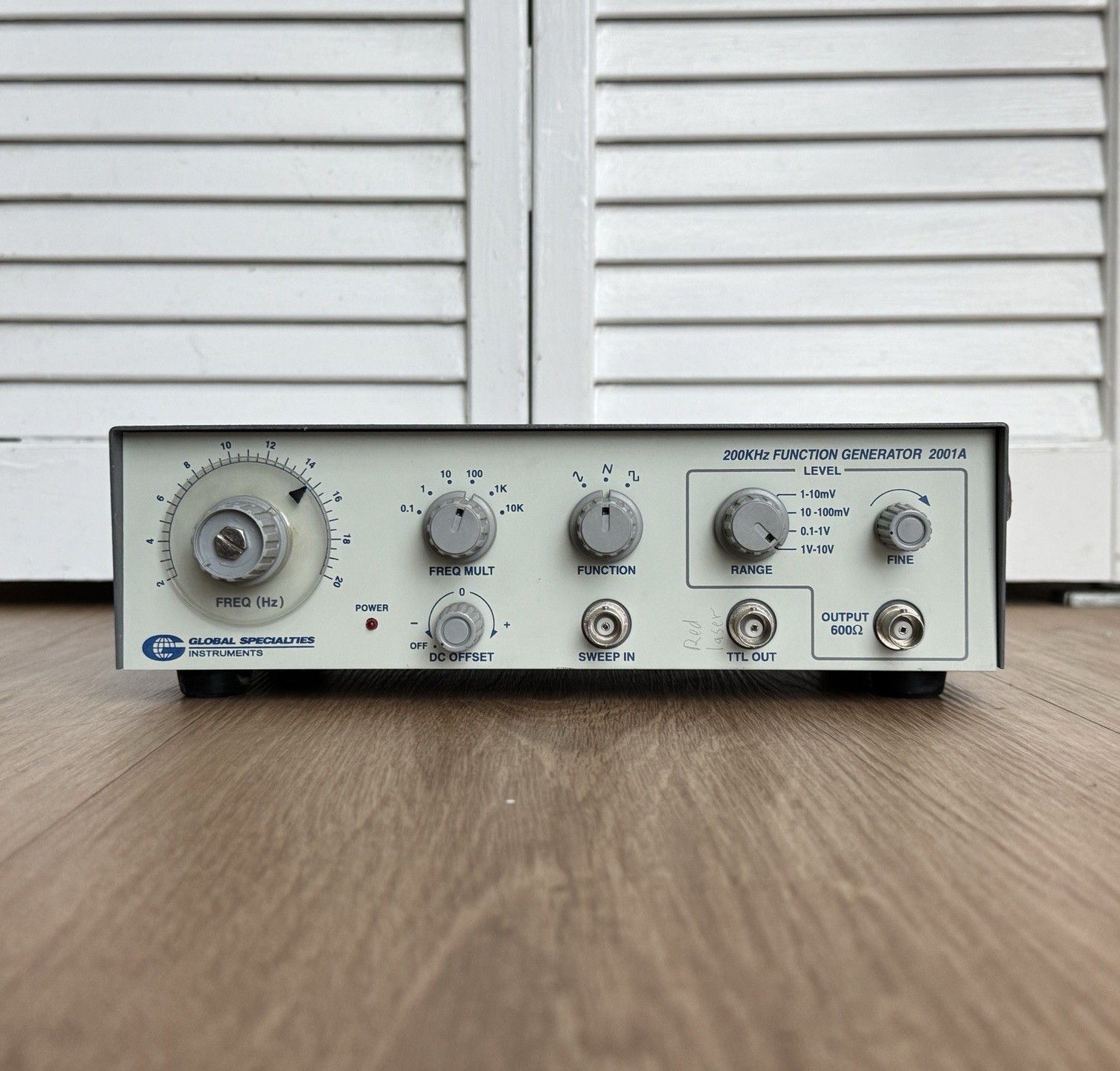 Global Specialties Instruments 2001A Function Generator 200 kHz