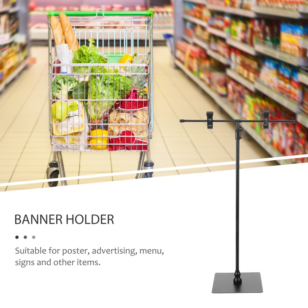 Poster Holder Frame Table Top Display Stand Advertising Sign Adjustable Banner