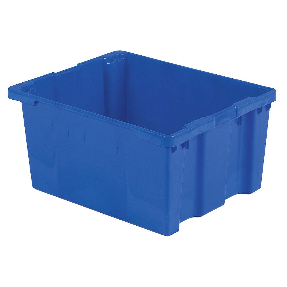 LEWISBINS SN3024-15 Blue Stk and Nest Ctr,Blue,Solid,Polyethylene 6UFY6