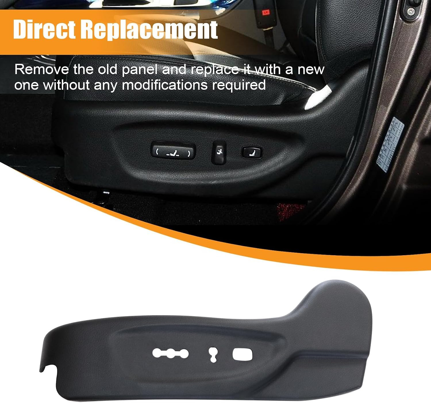 Driver Side Power Seat Switch Panel Bezel Compatible with 2011-2015 Kia Sorento