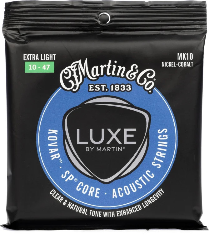 Martin Luxe by Martin Kovar Acoustic Guitar Strings - .010-.047 Extra Light