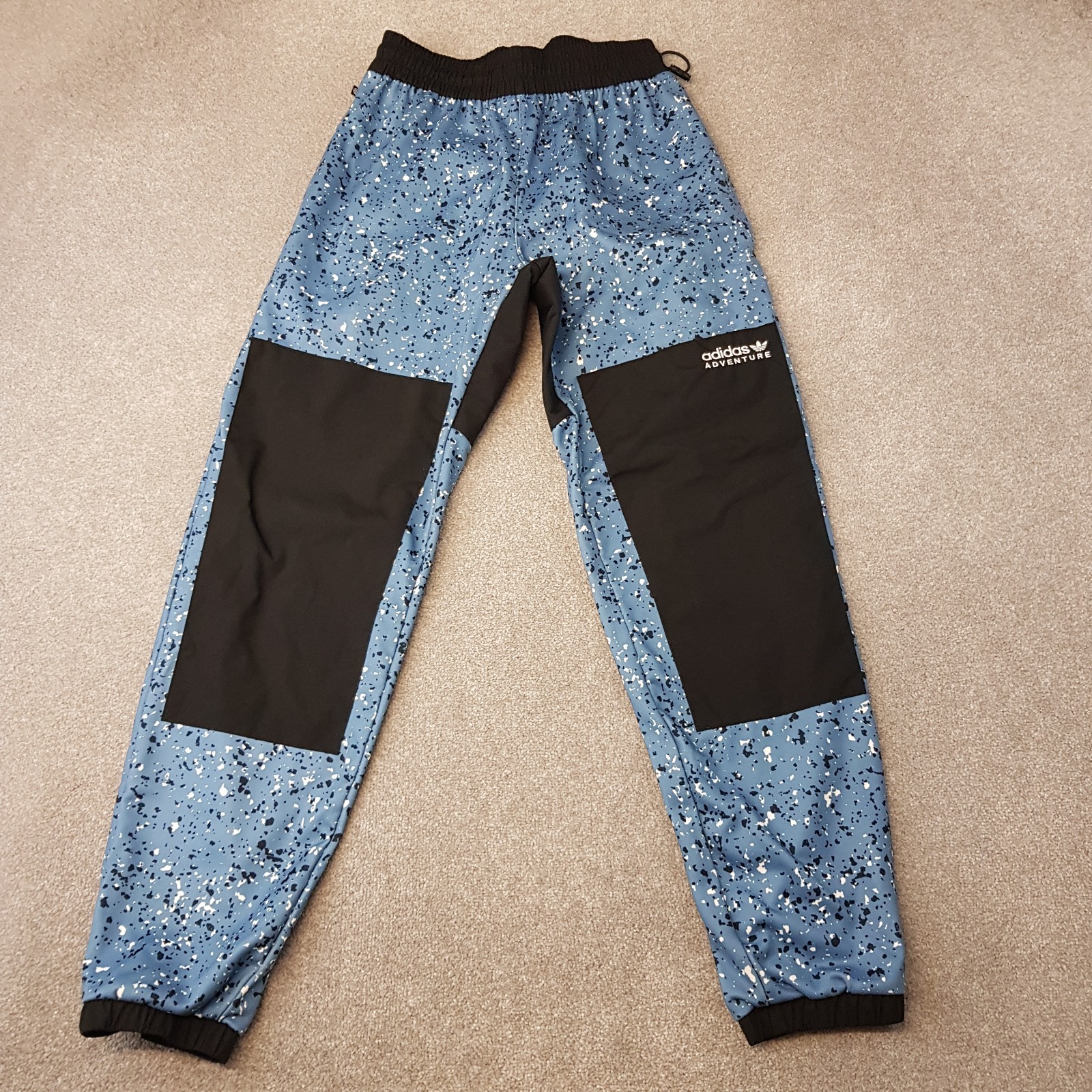 Adidas Tracksuit Bottoms Small Adventure Joggers Pants Original Speckle Fleece