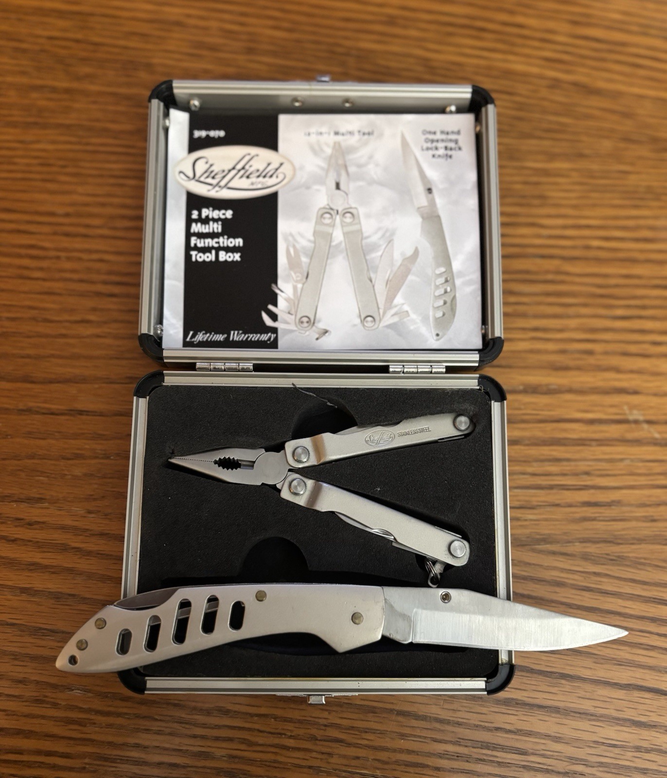 Sheffield MFG. 2 Piece Multi Function Tool Box, Knife