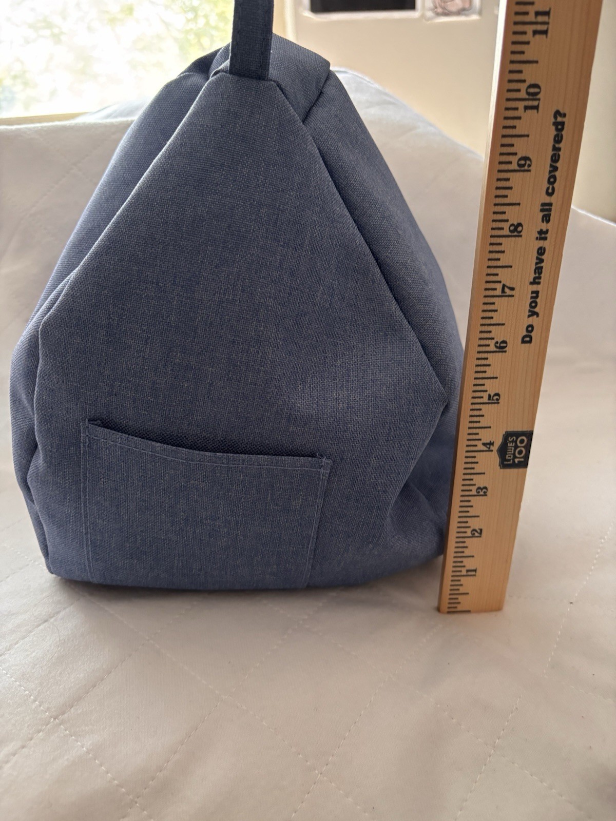 Pillow Tablet Holder By Mojo Light Denim Fits Tablet To 11”