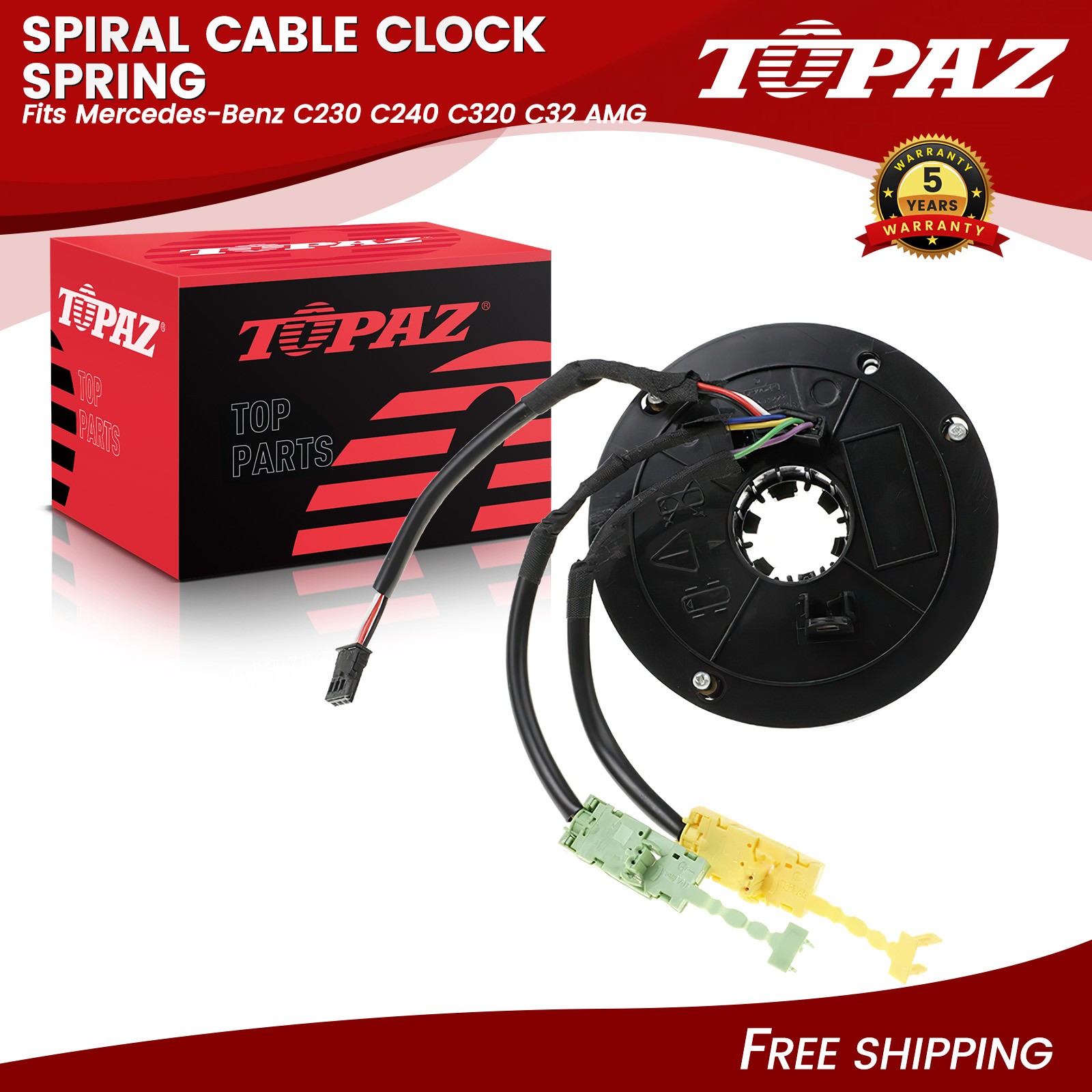 Spiral Cable Clock Spring Fits Mercedes-Benz C230 C240 C320 C32 AMG 0004640618