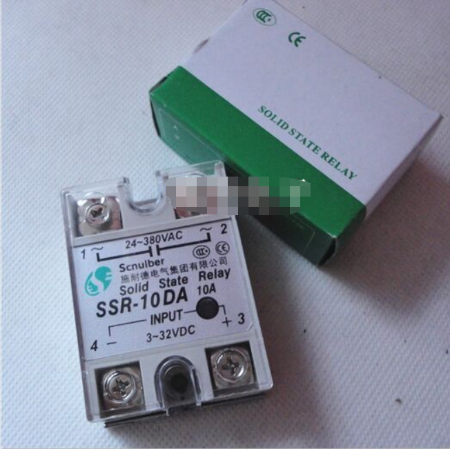 1PC New Scnulber  SSR-10DA SSR10DA Solid State Relay 10A Free Shipping