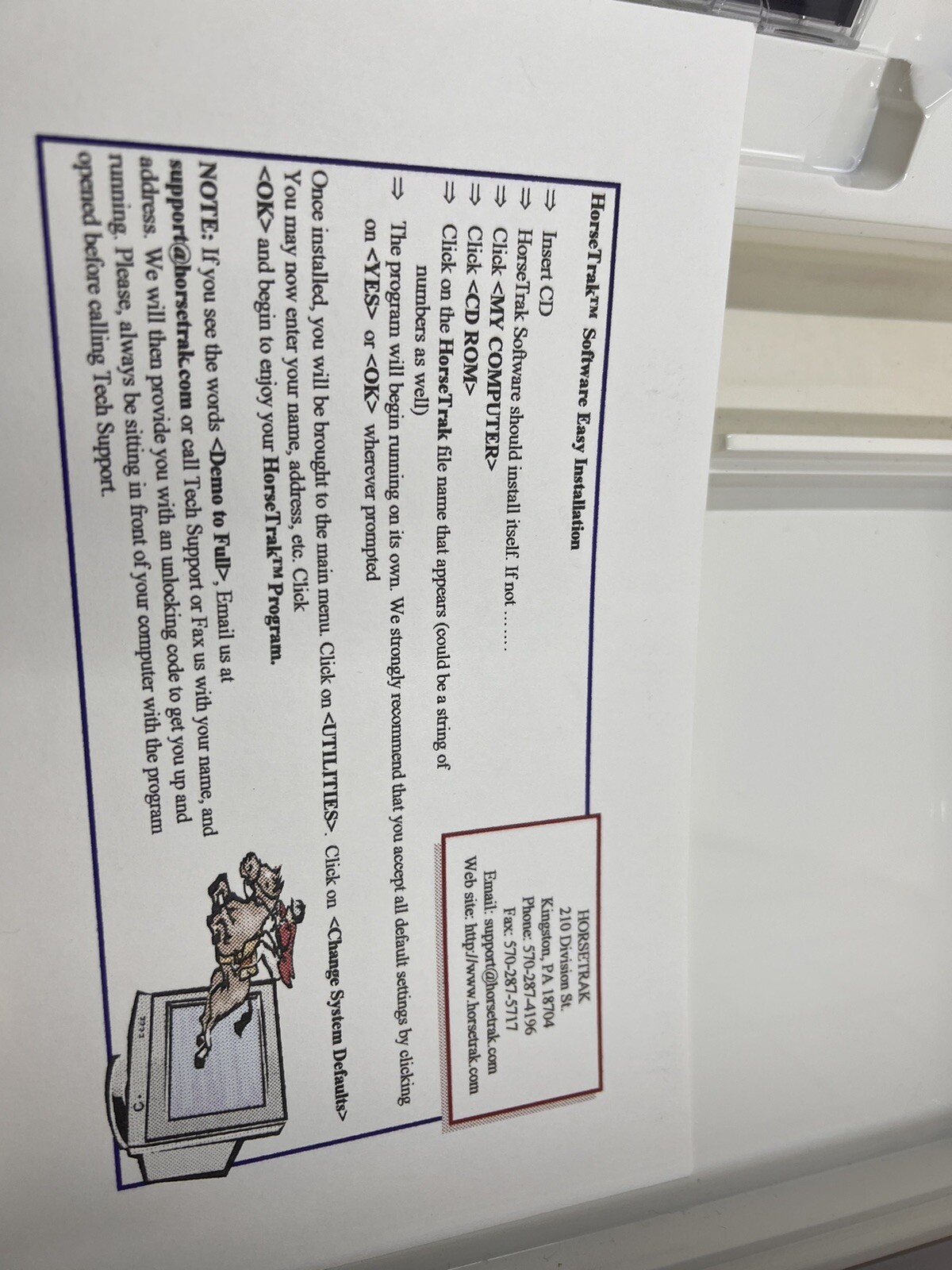 HorseTrak Horse Management Software Basic Edition