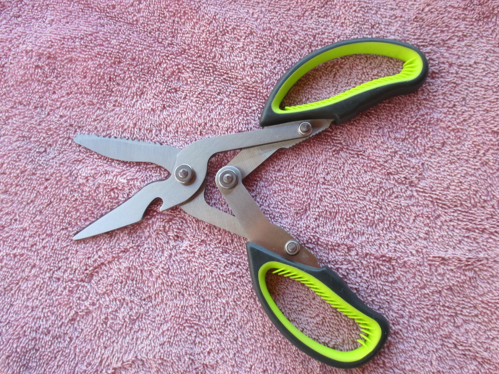 Poultry Shears BBQ Scissors 6 in 1 Heavy Duty Curved Multifunctional Scissors