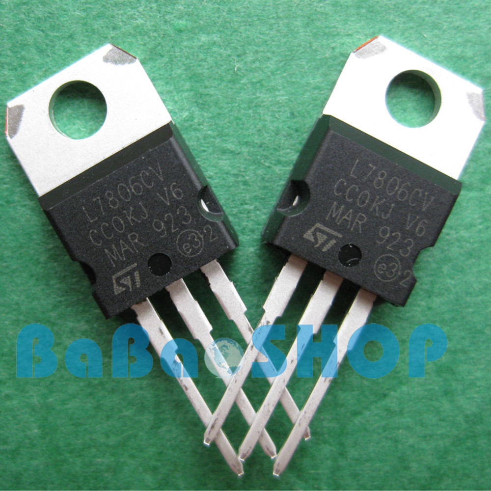 10pcs ~ 200pcs New L7806CV L7806 LM7806 7806 Voltage Regulator 6V 1.5A ST TO-220