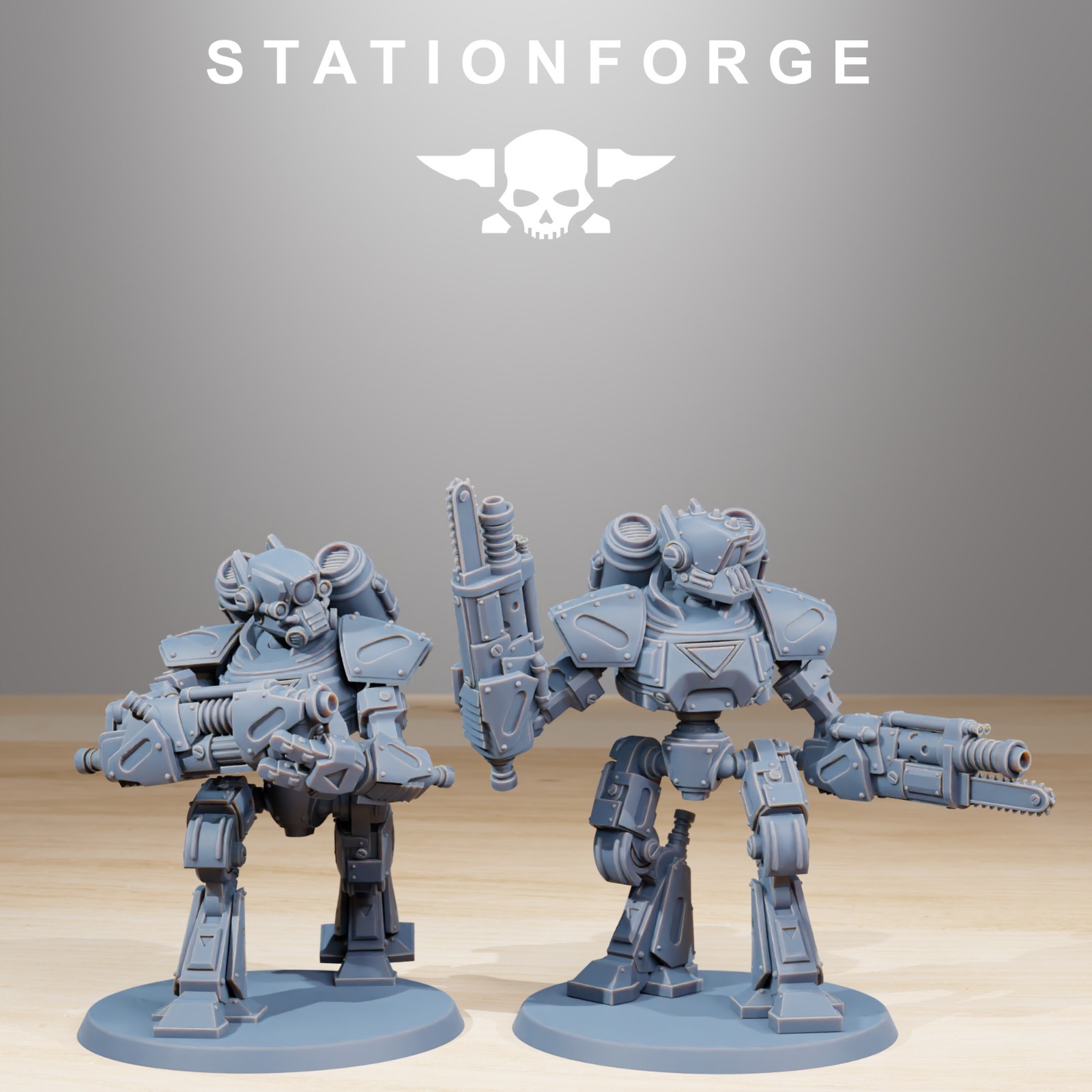 Station Forge Miniatures Scavenger Mechanods Sci Fi Grim Dark Proxy Minis 3D