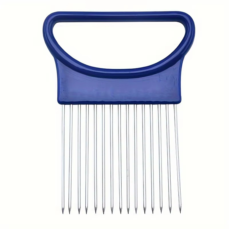 1/4PC Stainless Steel Onion Needle Onion Fork Vegetables Fruit Slicer Tomato Cut