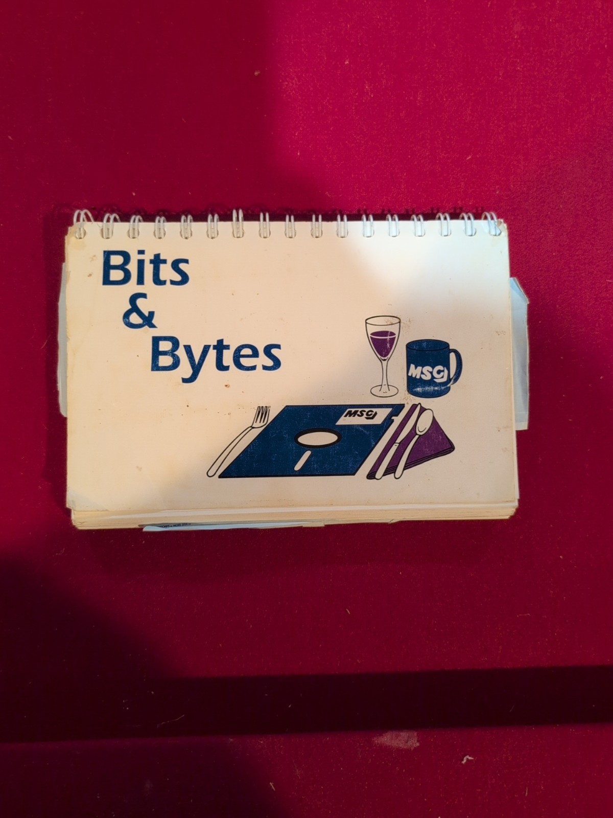 Vtg 1992 Cookbook By Early Computer Software Developer MSC With Floppy Disk Pic