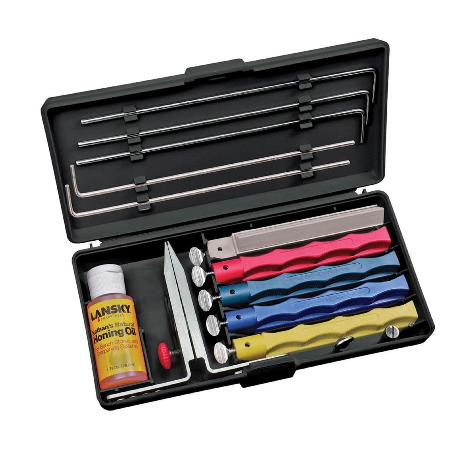 Lansky Professional Sharpening System with Coarse, Medium, Ultra Fine, and Se...