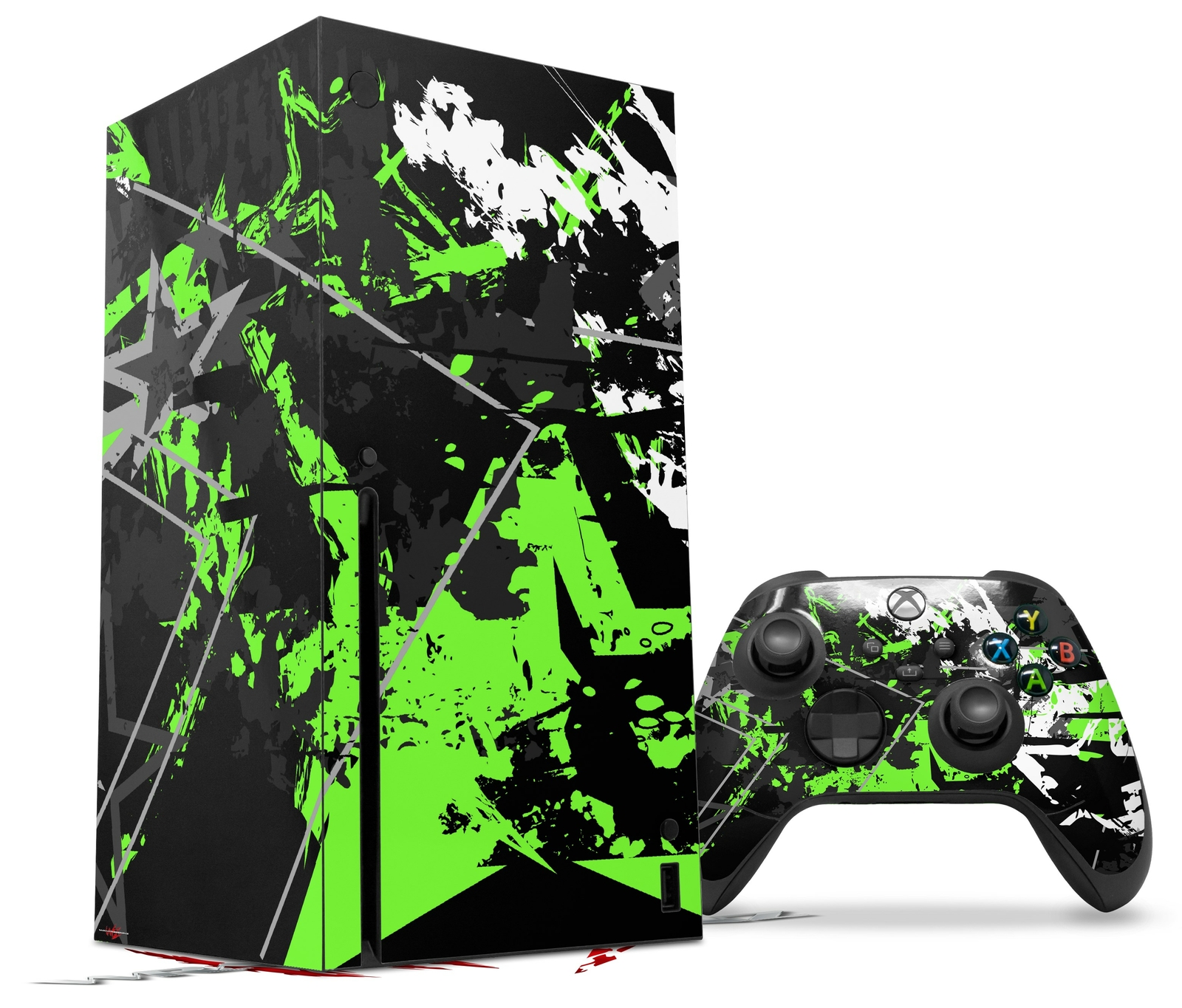 Skins XBOX Series X Console Controller Baja 0003 Neon Green
