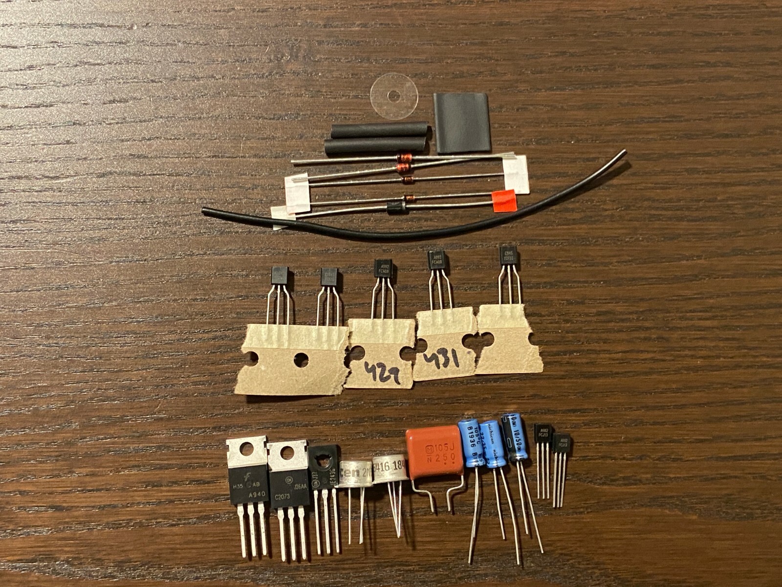 COMPLETE Marantz 2245 Amp Board Rebuild Kit P750 Repair Set Transistors & Diodes