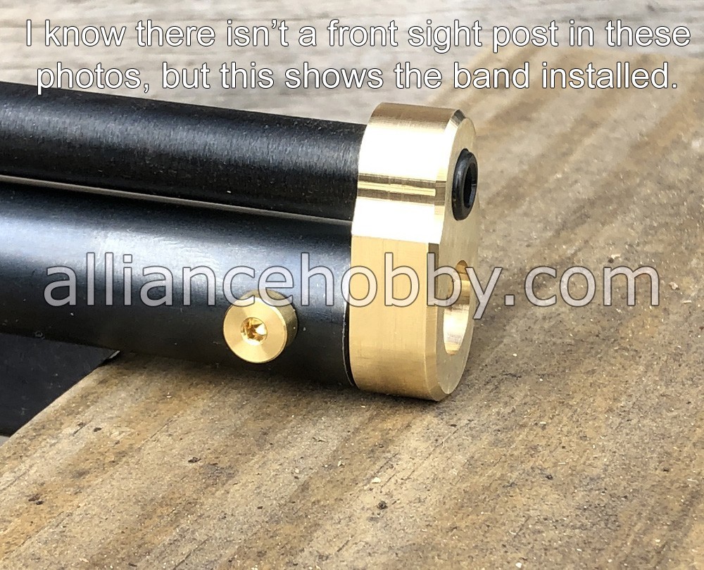 Crosman 1377 1322 P1377 P1322 Solid Brass Barrel Band + Front Sight Post