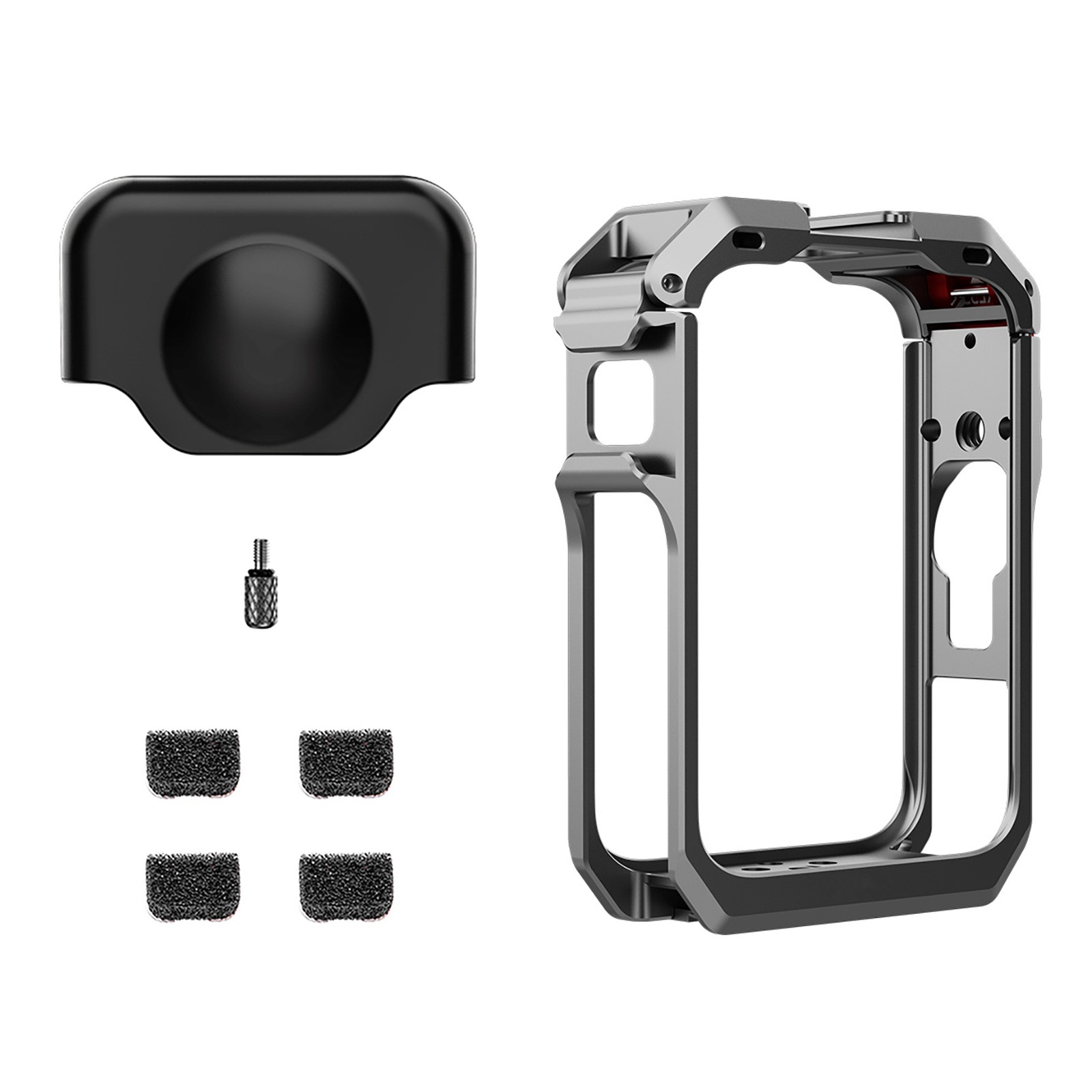 For DJI Osmo 360 Camera Metal Rabbit Cage Frame Case With Lens Cover & Mount
