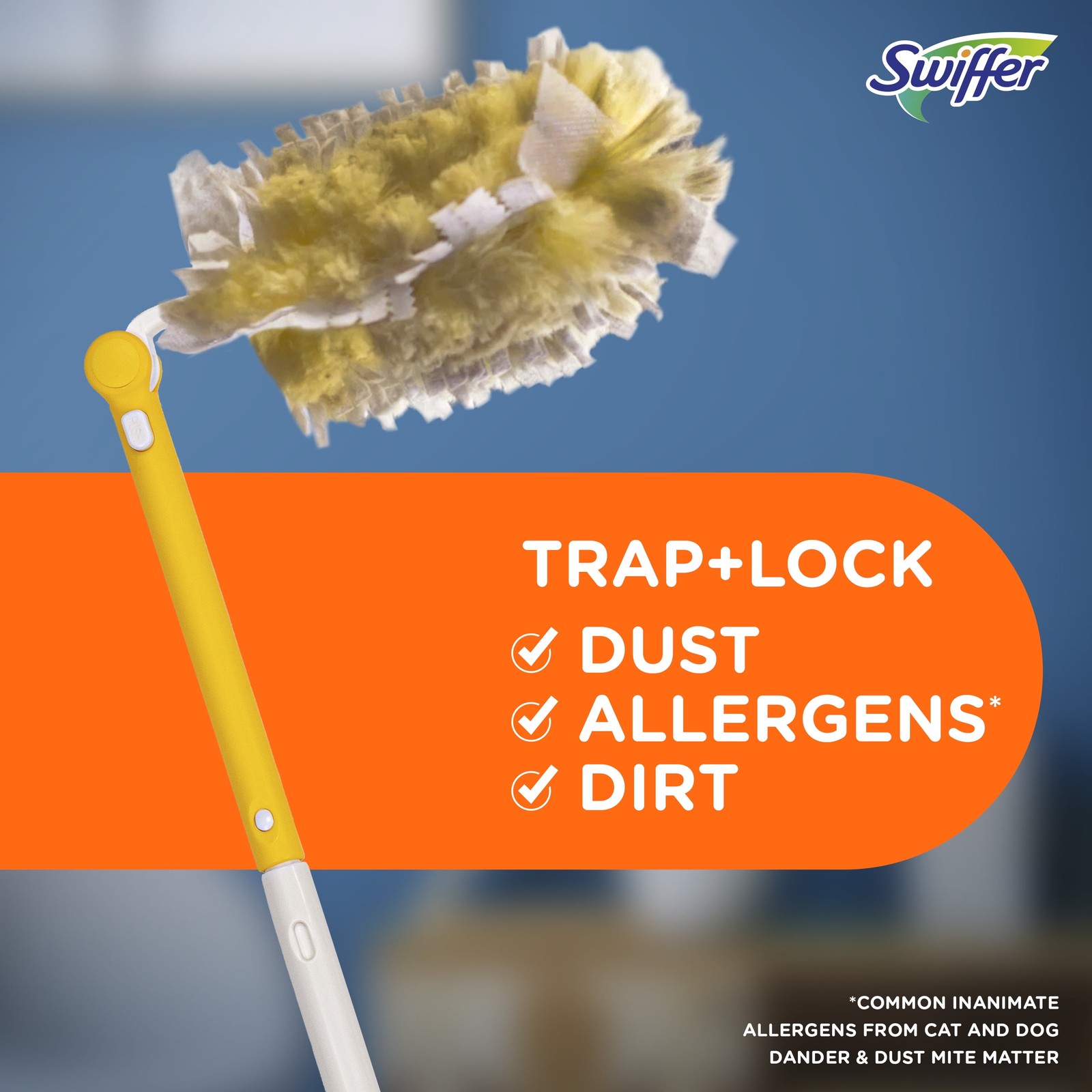 Extension Pole, Cleaning Kit includes 3ft Extendable Handle + 3 Duster Refills