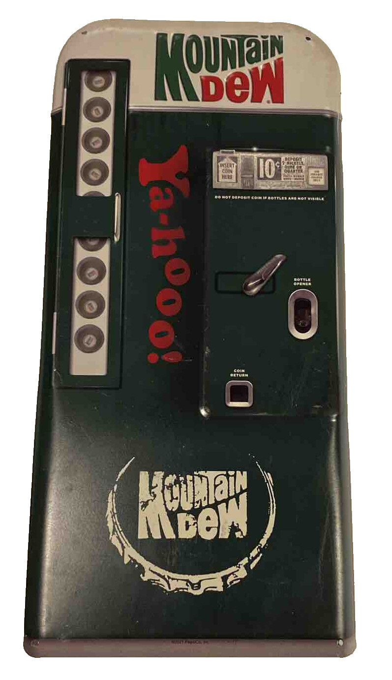 Mountain Dew Drink Vending Machine  8.5" x 18" Metal Sign Yahoo!