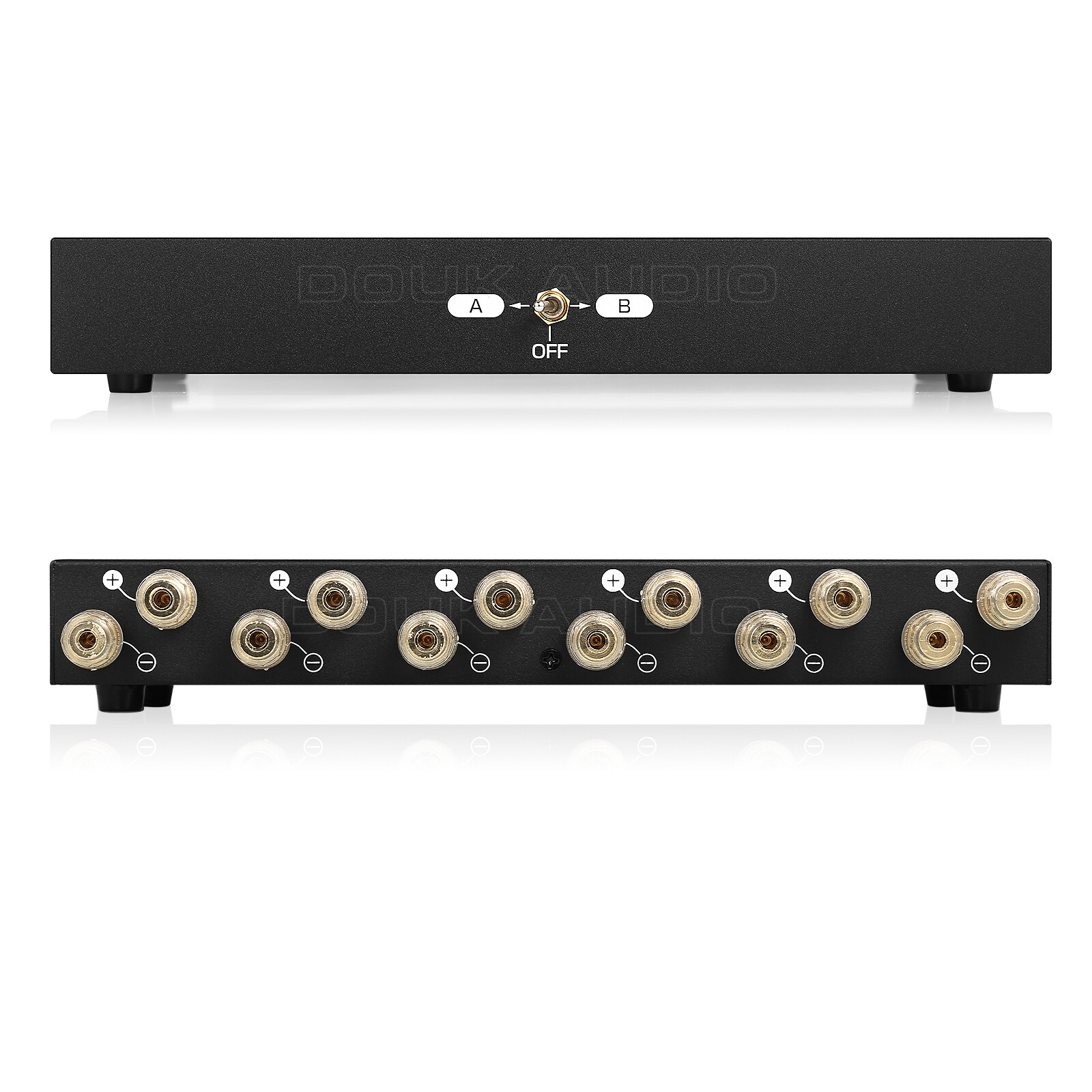 Douk Audio SP102 2 Zone Amplifier / Speaker Switcher Box Stereo Audio Selector