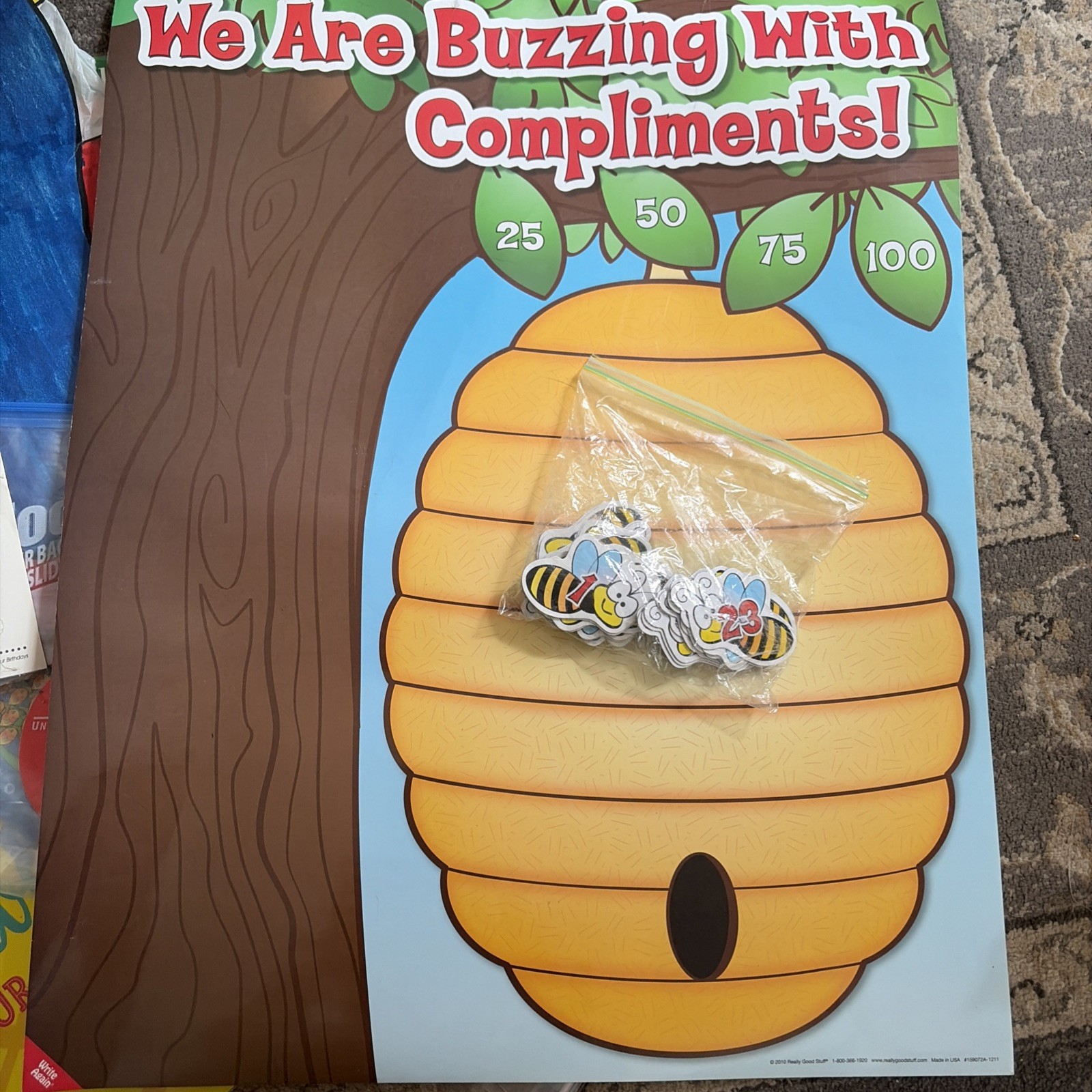 We Are Buzzing With Compliments Includes 25 Magnets Plus 7 Blank Bees