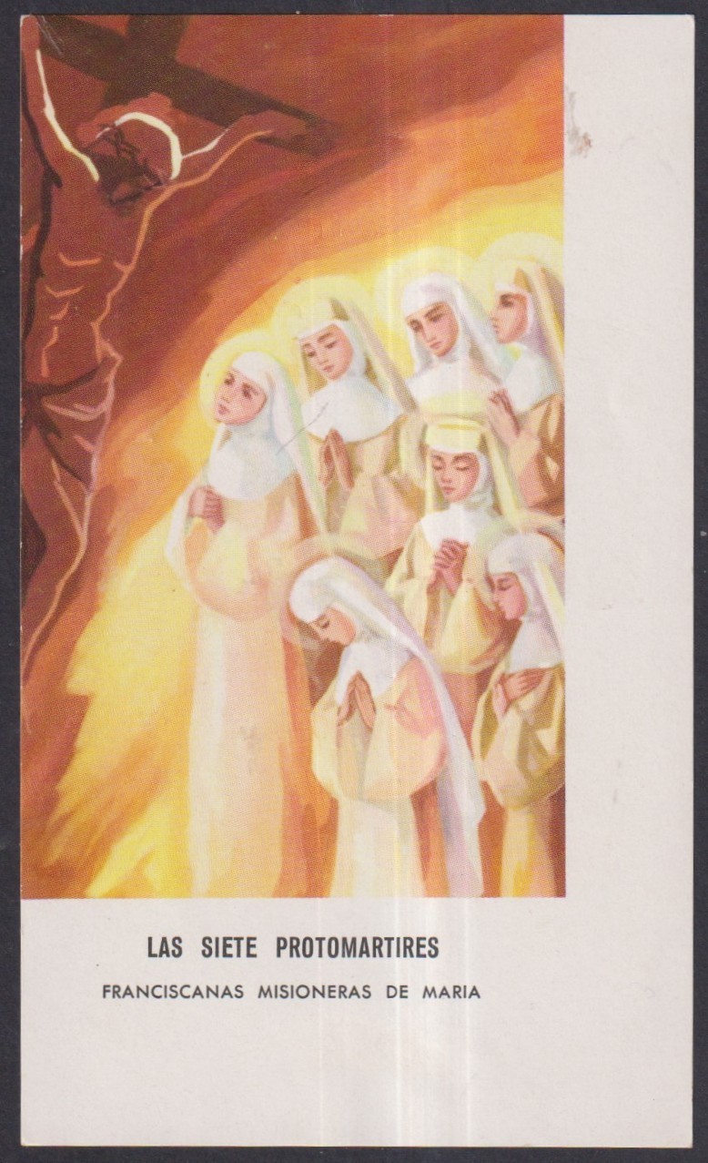 Holy card Martires de China santino image pieuses estampa