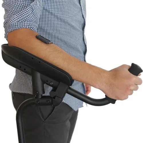 2x KMINA Adjustable Forearm Crutch for Adults Black Crutches Elderly  Ergonomic