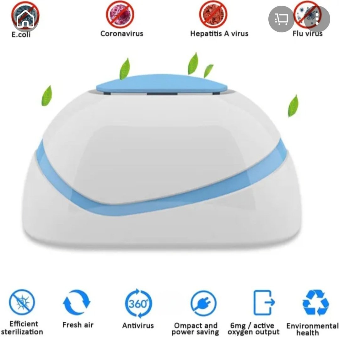 Disinfection Efficient Sterilizer, Air Purification - 99.99% Kills Bacteria and