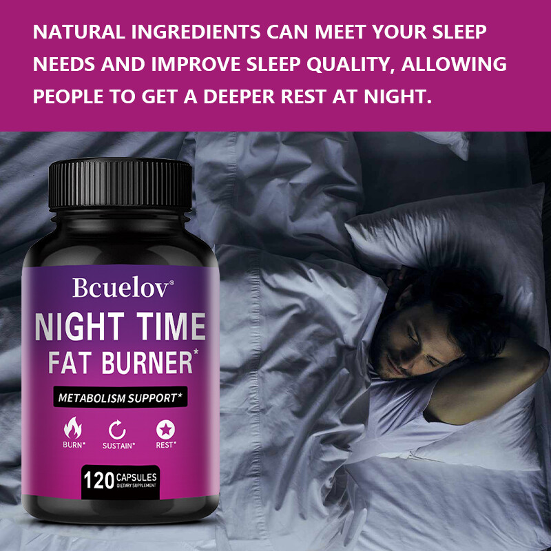 Nighttime Fat-Burning Capsules | Natural Plant Extracts | 120 Capsules