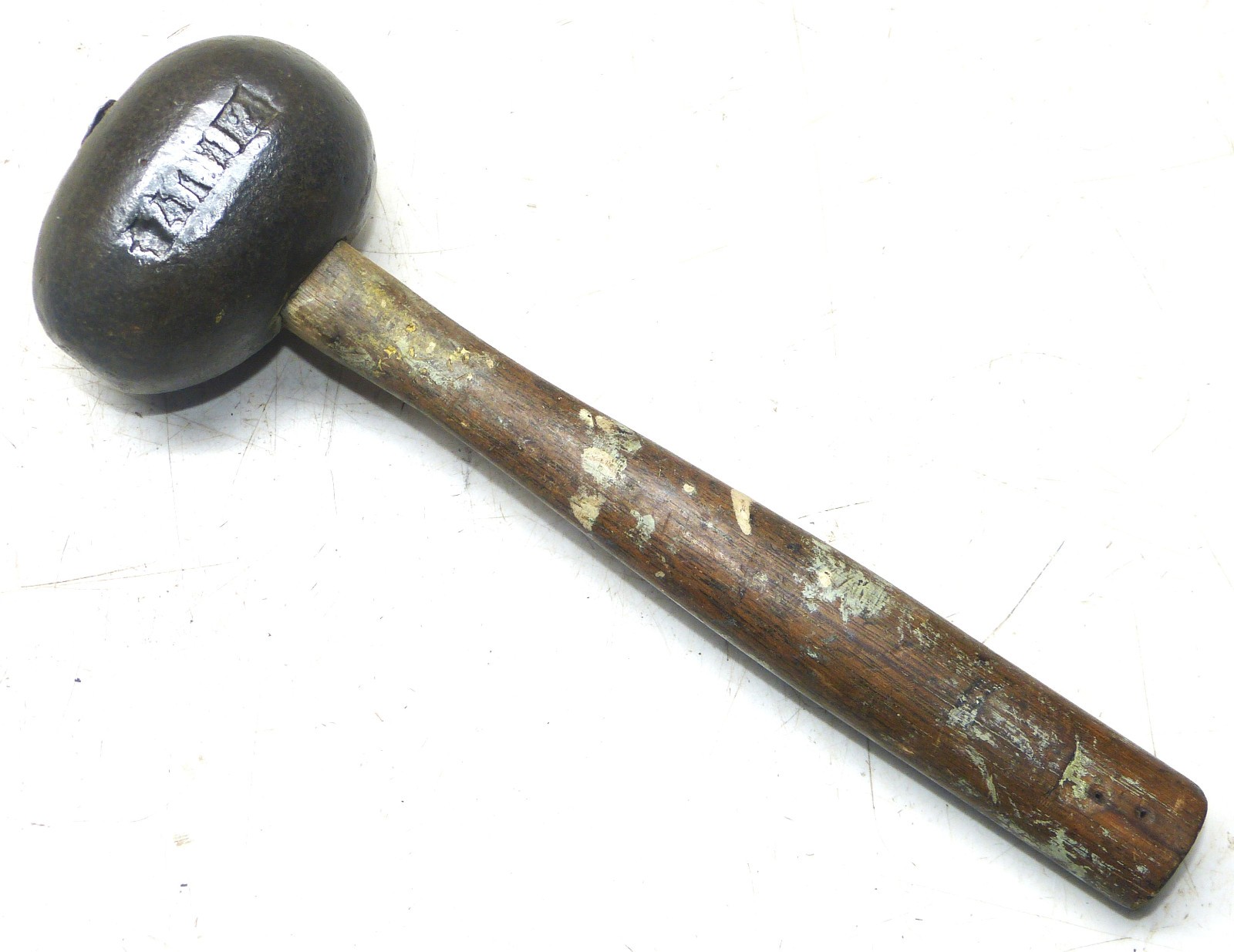 Vintage Oval 23 Ounce Rock Chipping Knapping Hammer INV18710