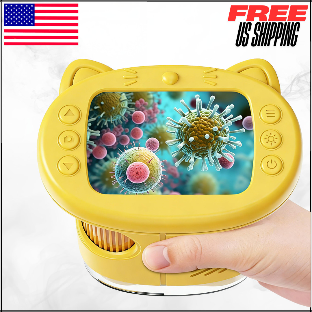 Handheld Digital 1000X Microscope For Kids Wonderquest 2.0" IPS Screen STEM