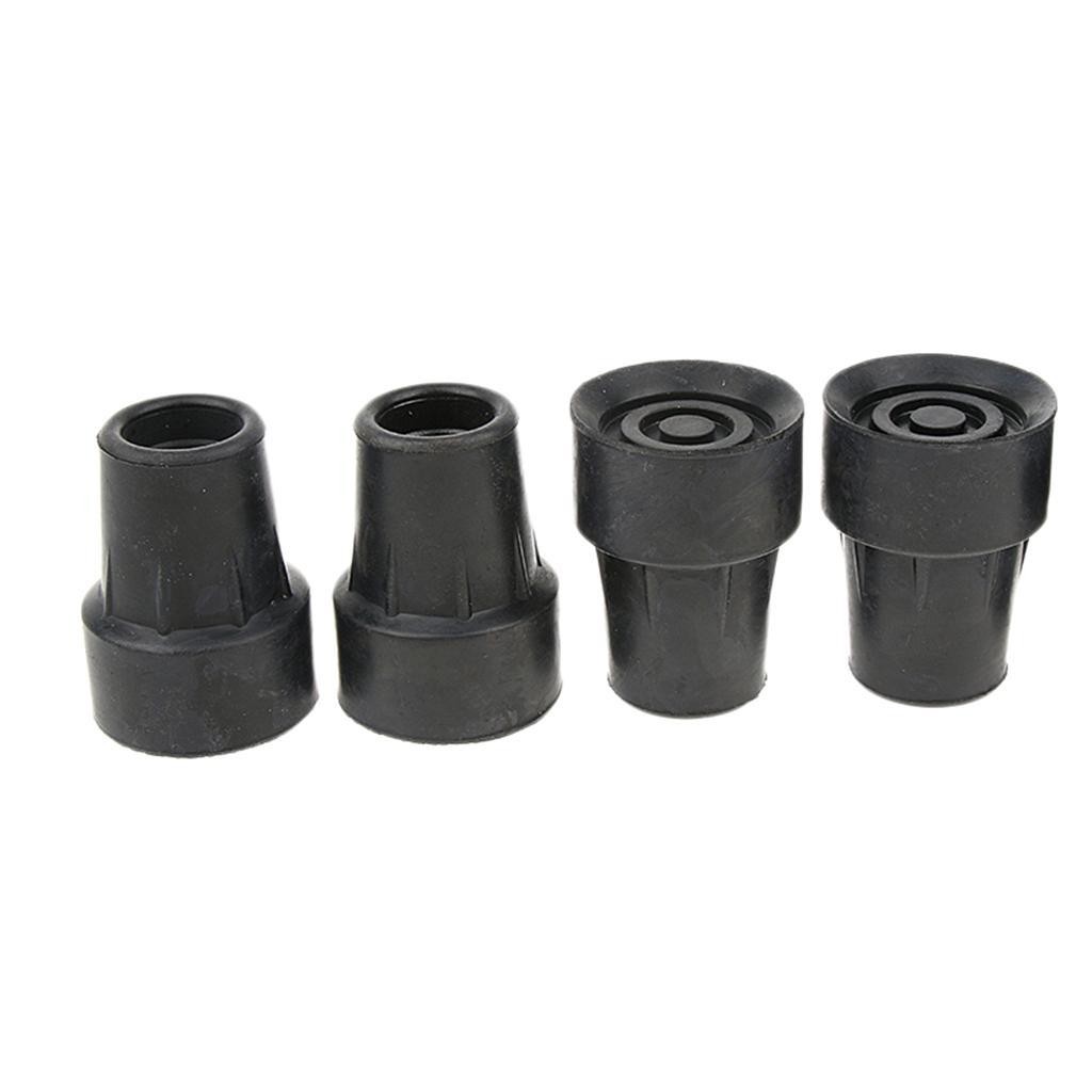 4 Pcs  Canes Crutch Pad Rubber Heavy Duty Ferrule End Bottoms