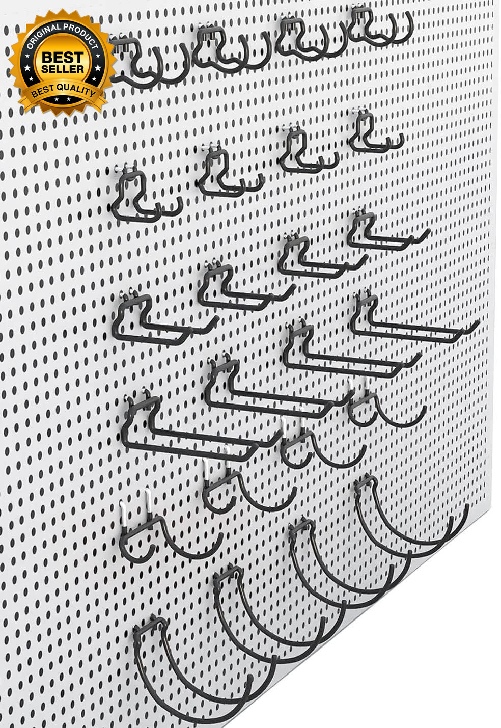 24 Pack Pegboard Hooks Heavy Duty Pegboard Drill Holder Power Tool Holder