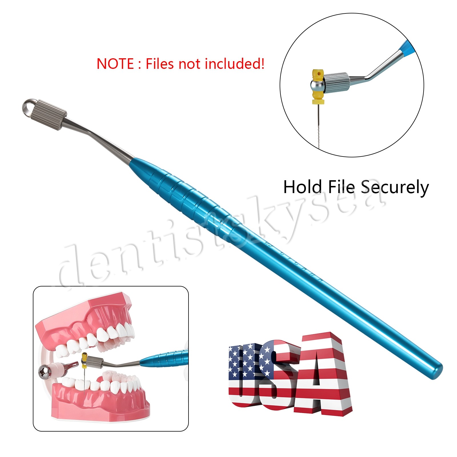 Dental Endodontic File Posterior Root Canal Holder 10Packs Niti K Files Hand Use