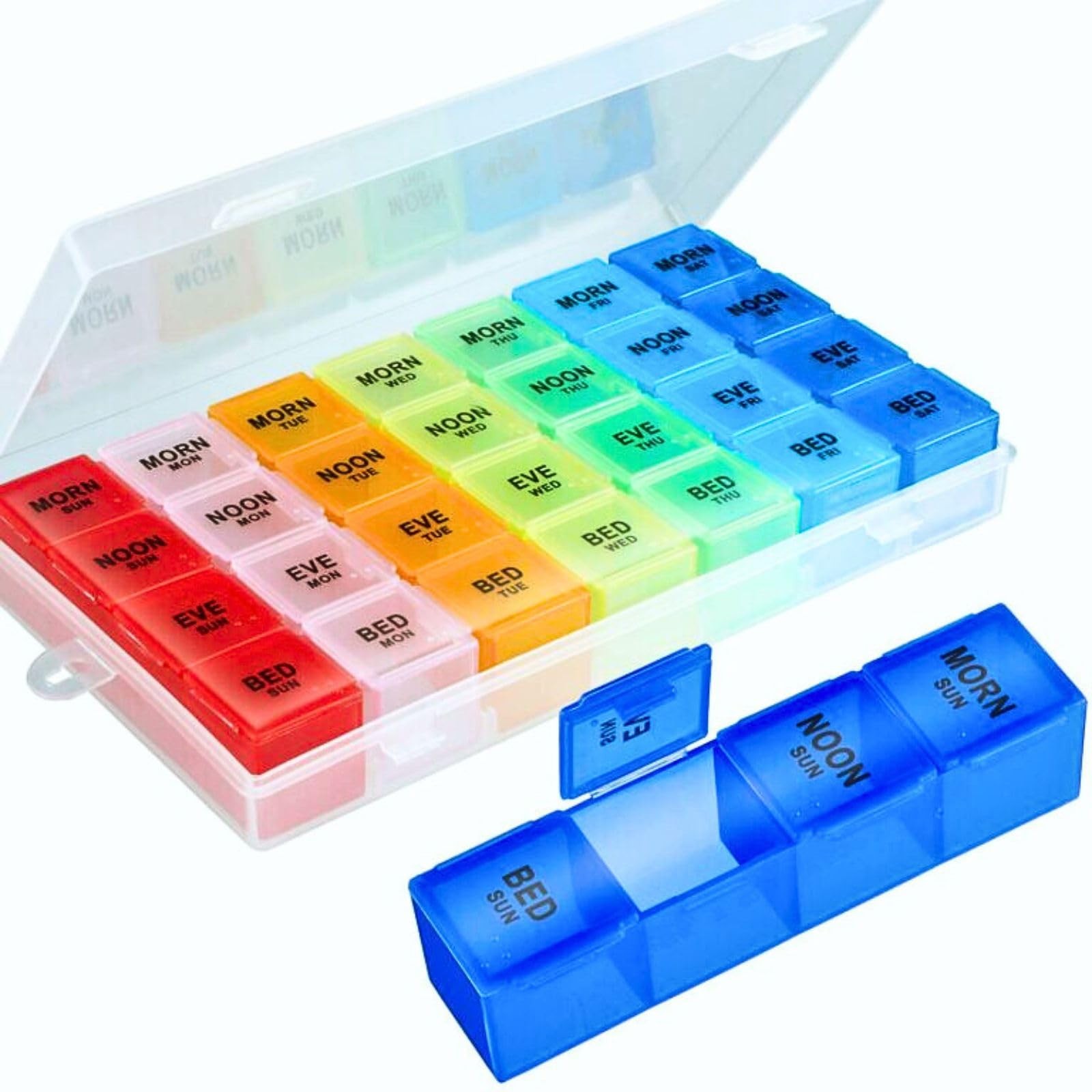 Pill Organizer 4 4 Times a Day, 4 a Day