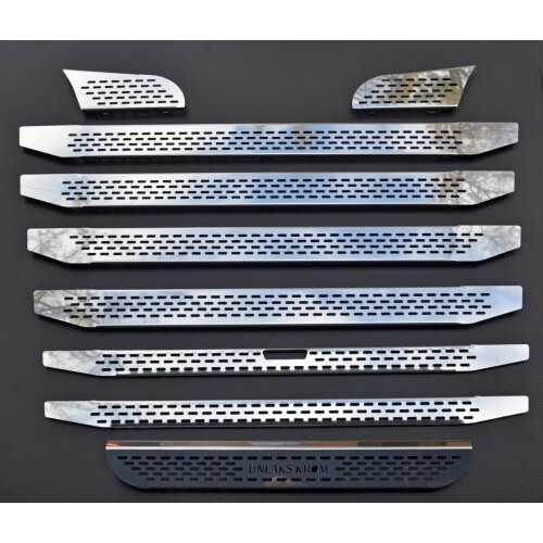 Front Grill Covers 9 pcs for SCANIA R 2010-2016 Mirror Polished Stainless Steel
