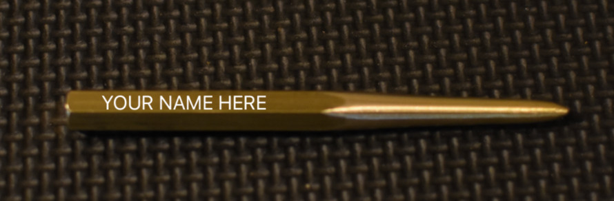HANDMADE Custom Personalized Engraved Single Prong Brass Divot Repair Golf Tool