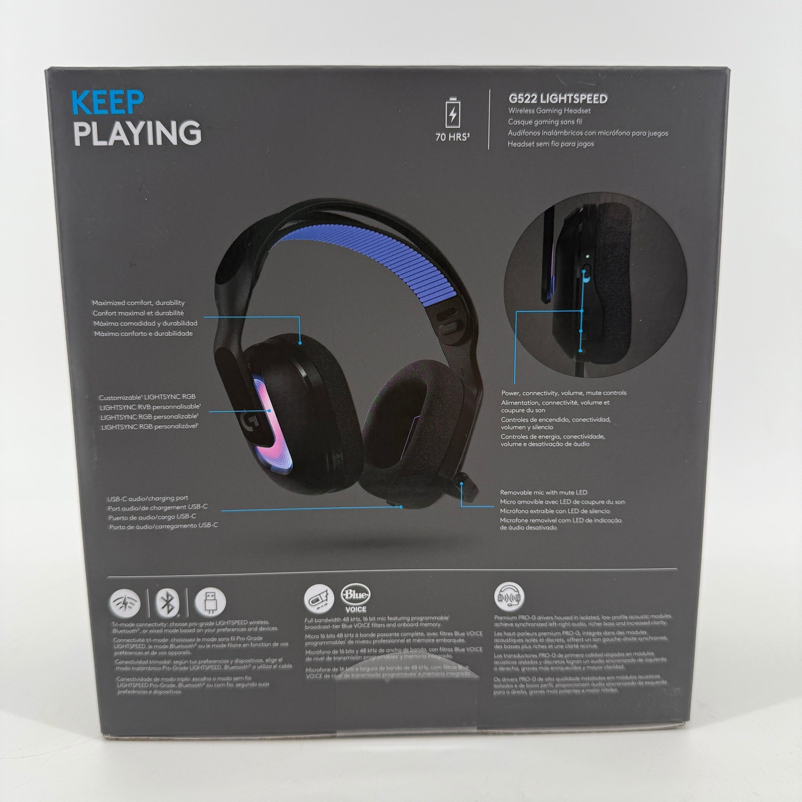 Logitech G522 Lightspeed Wireless Gaming Headset for PC/PS5 BRAND NEW
