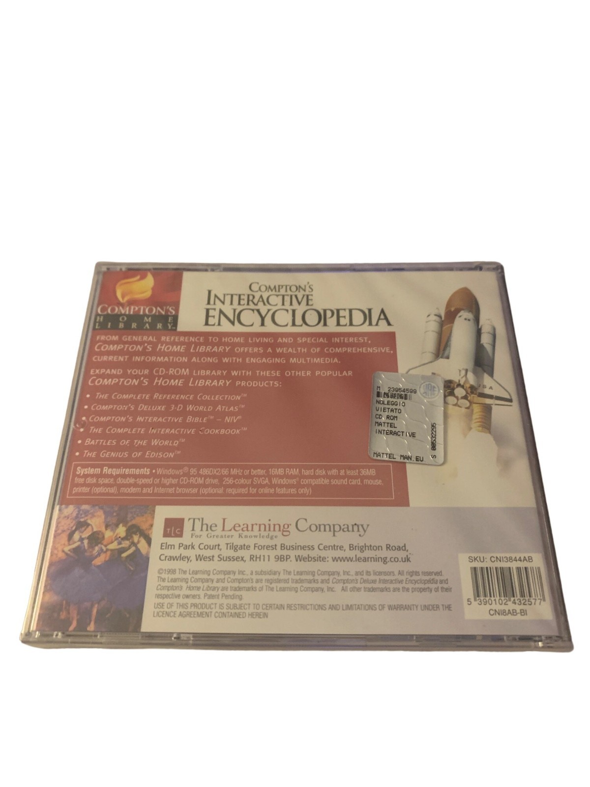Compton's Interactive Encyclopedia 1997 PC Mac CD-ROM Y2K Retro Edutainment