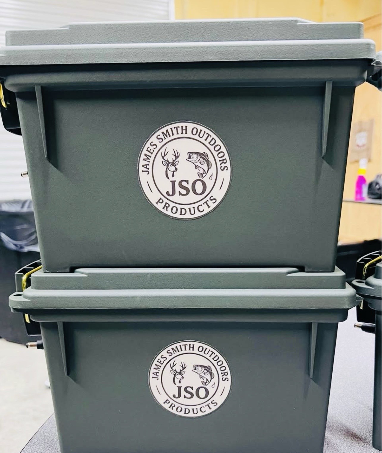 Trail Camera Battery Box by JSO Products. Battery Box Lidded Stackable