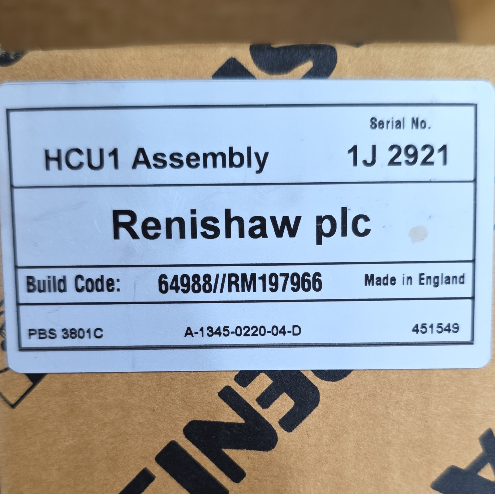 Renishaw HCU1 CMM Probe Controller Assembly Handheld Controller Unit