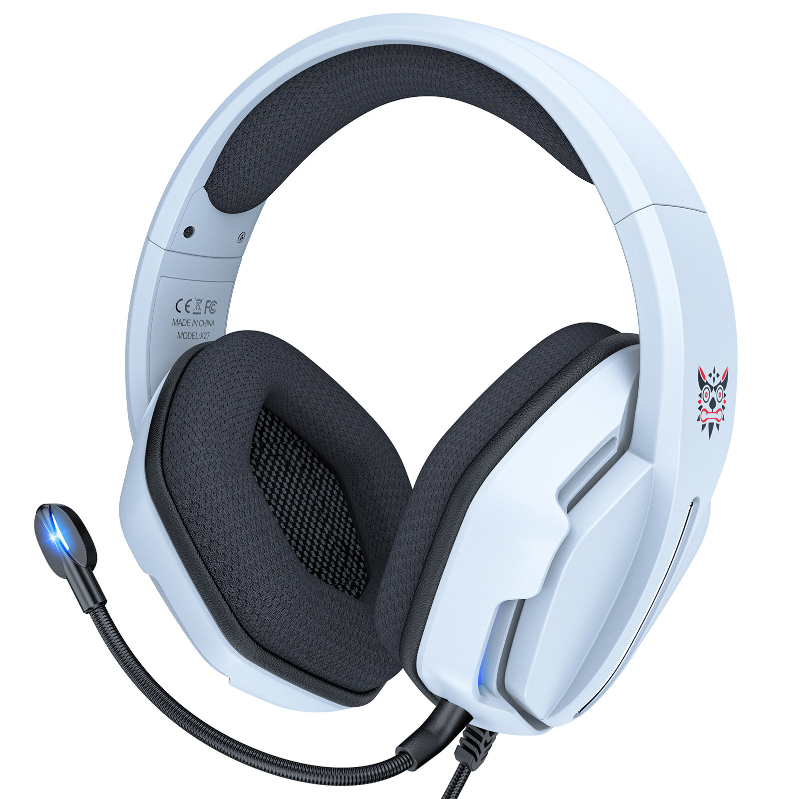 X27 USB 3.5mm LED Wired Gaming Headset Noise Canceling Headphone Mic for  Gamer