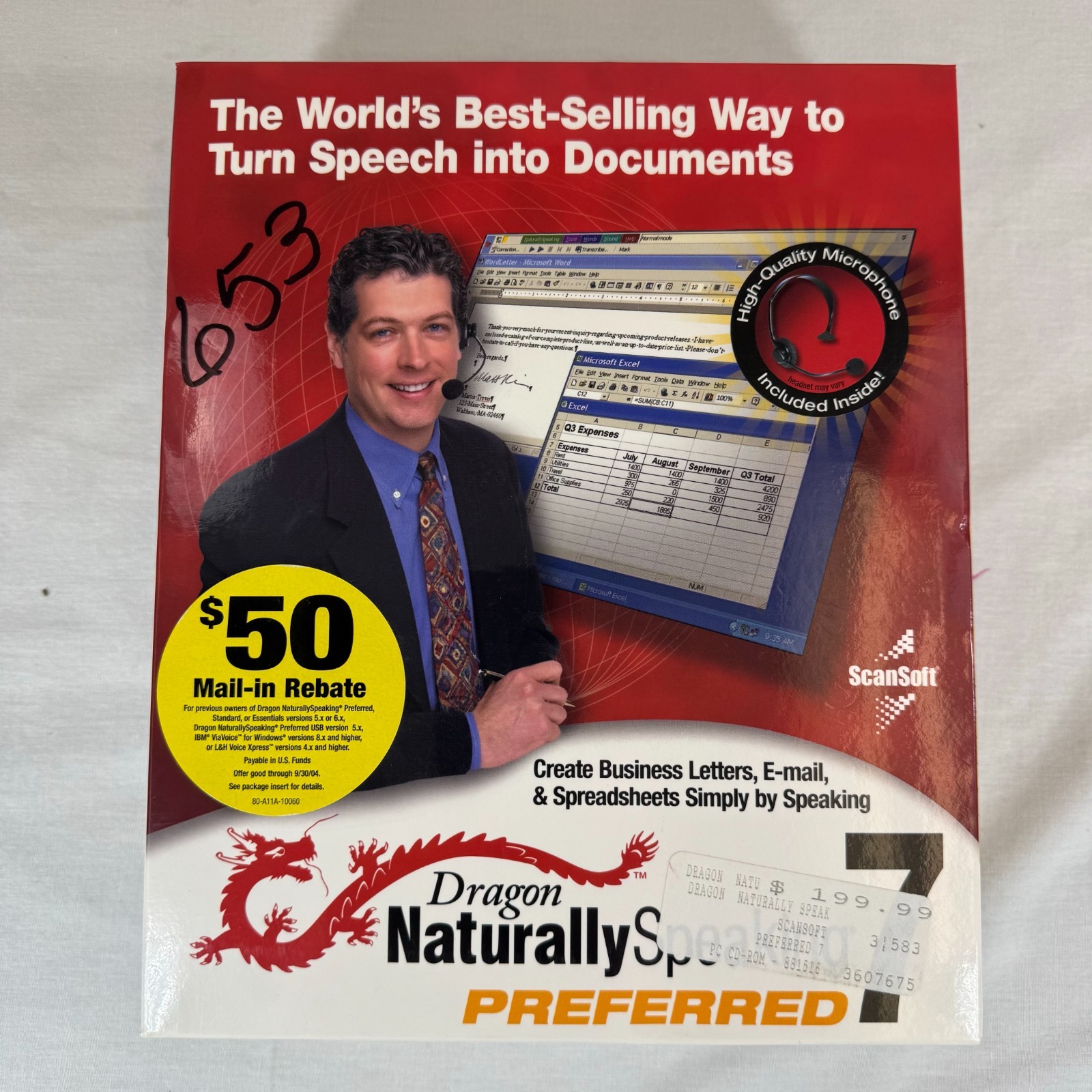 Dragon Naturally Speaking 7 Preferred - By Scansoft