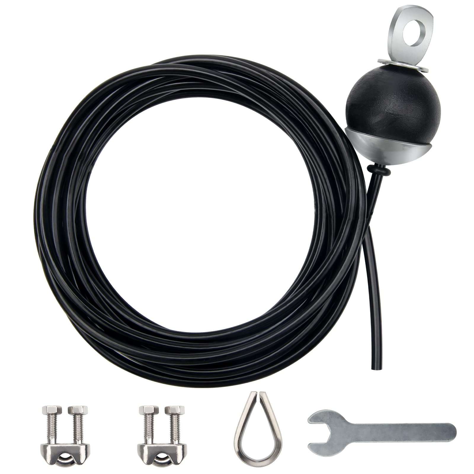Fitness Pulley Cable 315 Inch Adjustable Home Gym Pulley System Replacement