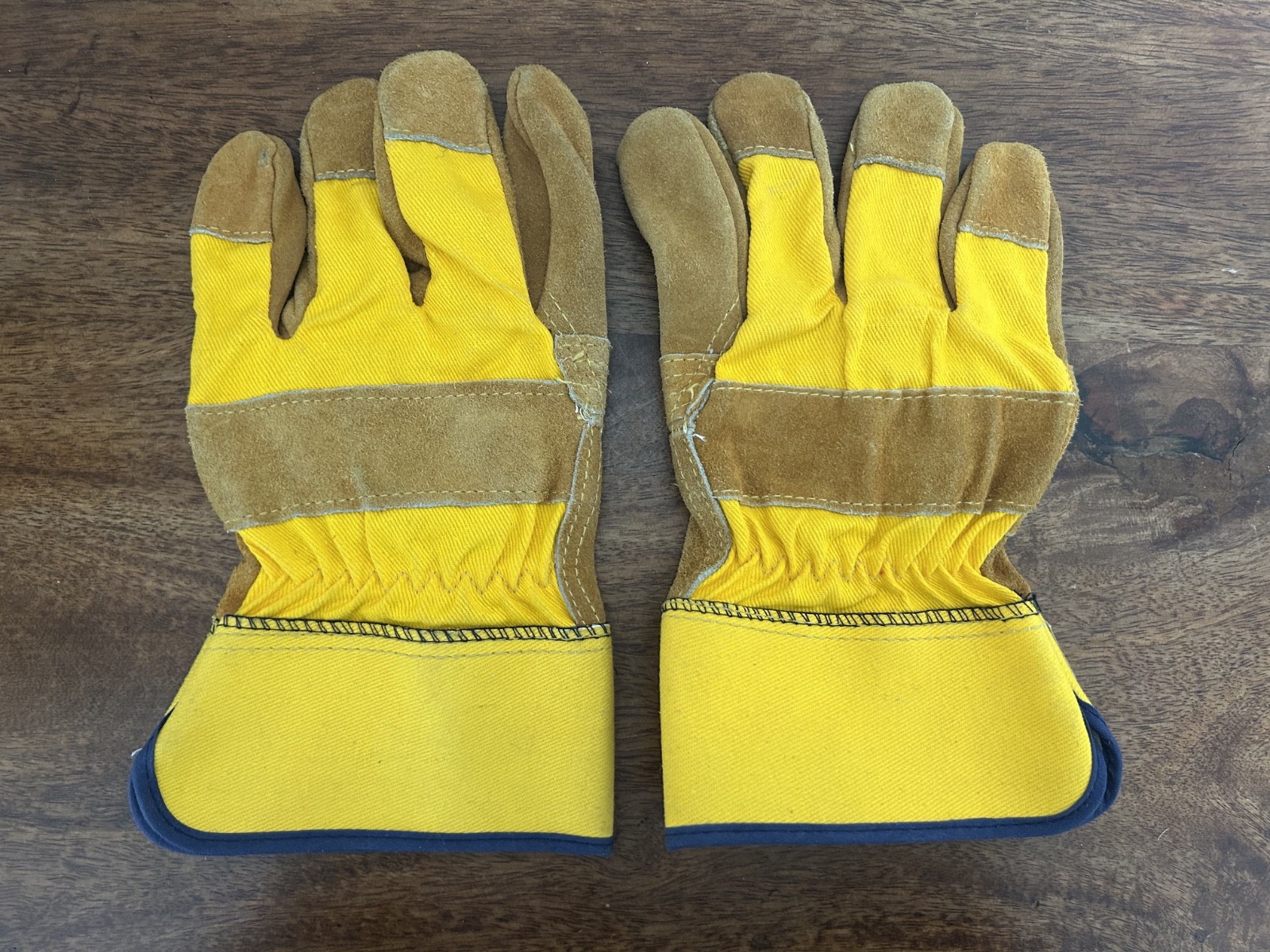Yellow Work / Gardening Gloves Heavy Duty Free Shipping