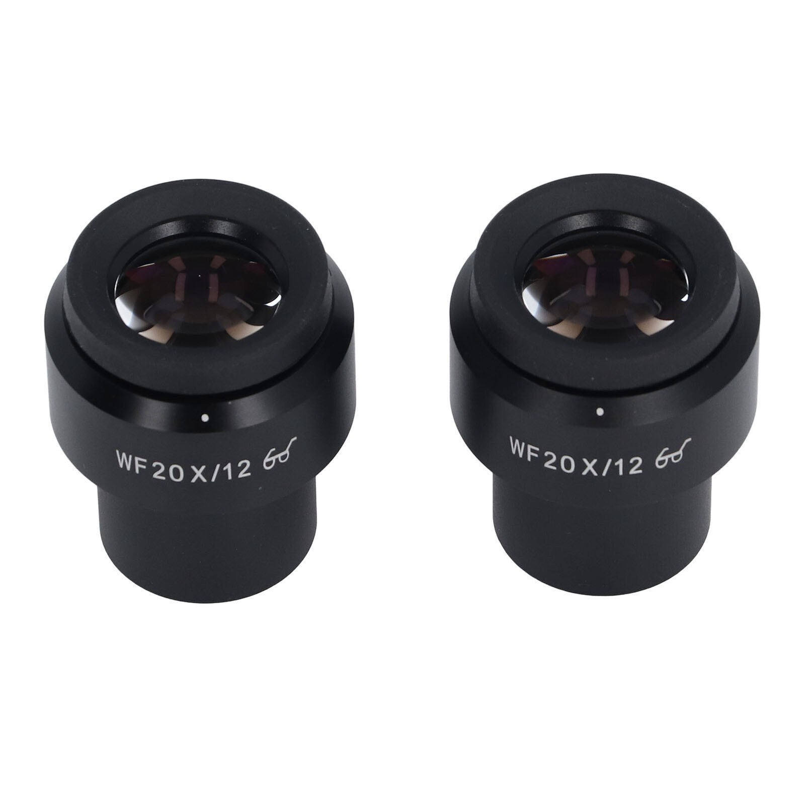 2 Pcs Microscope Eyepiece WF20X Widefield Adjustable Diopter Optical Microscope