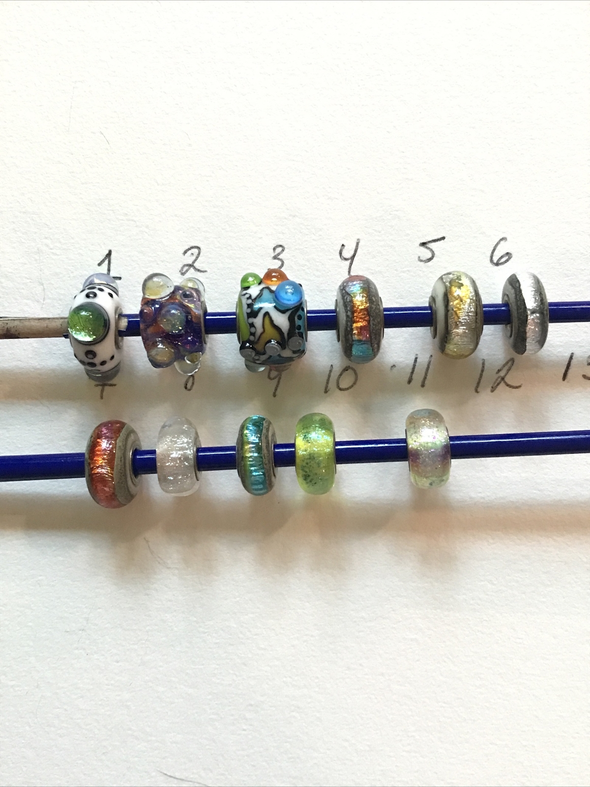 Sterling Cored Glass Murano Handmade Lampwork Bead By Mandy Ramsdell You Choose