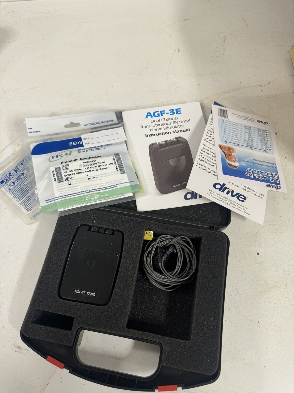 Drive AGF-3E DUAL CHANNEL NERVE STIMULATOR Tested Works BH