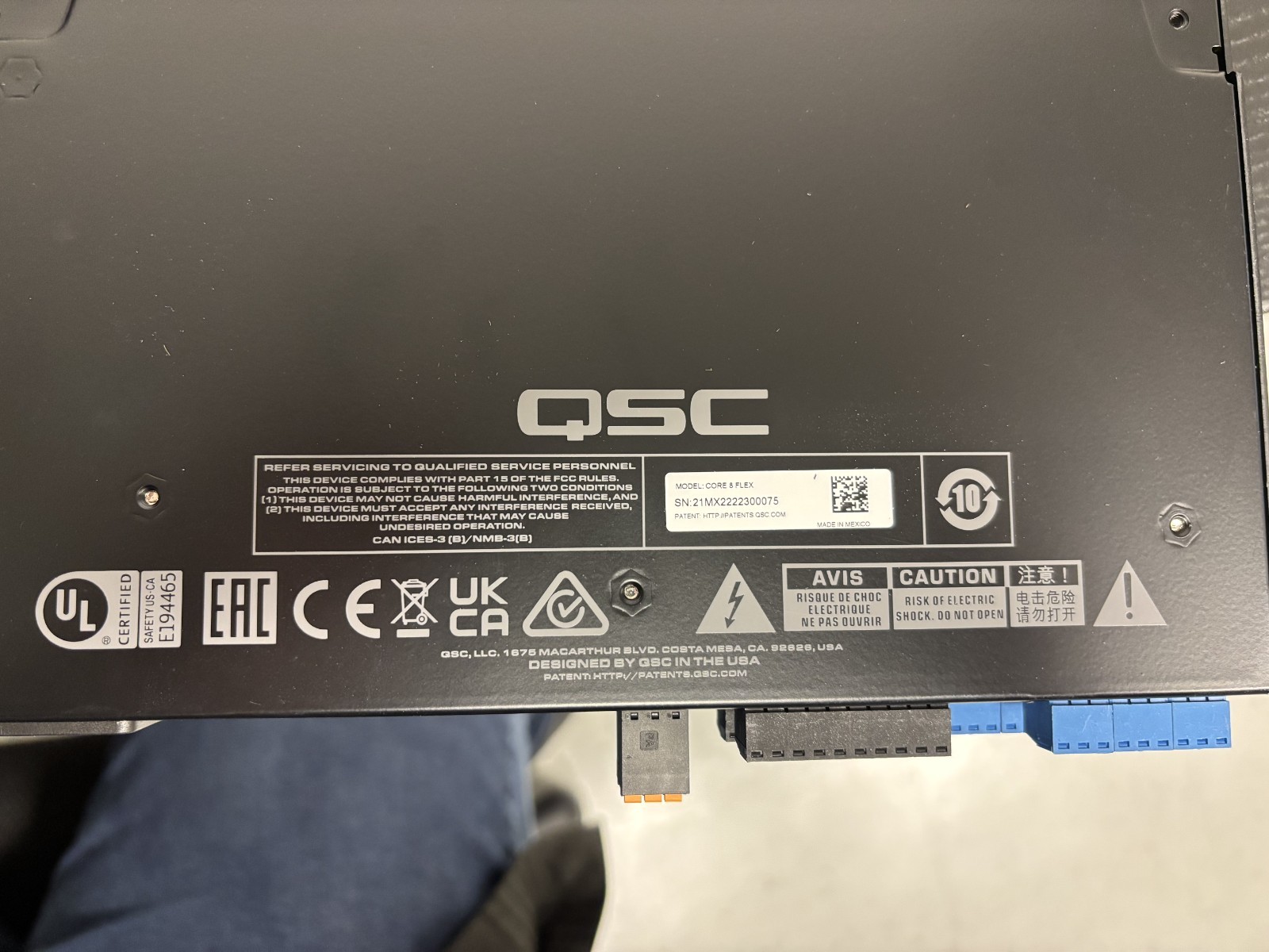QSC Q-SYS Core 8 Flex Audio DSP Processor Enterprise AV Controller