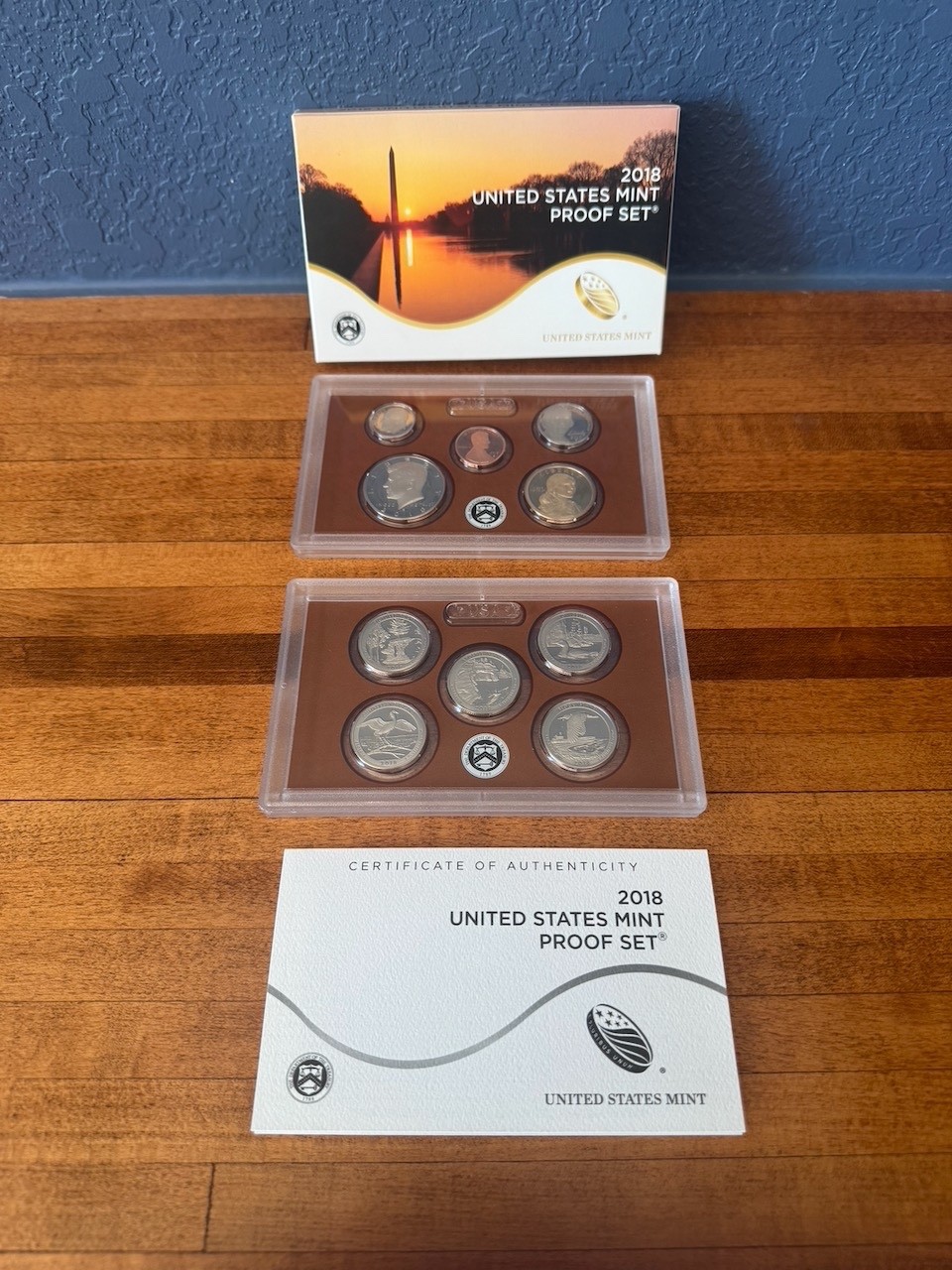 2018 S United States Complete Clad 10 Coin Proof Set in OGP with COA